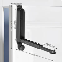 Support vêtements pliable suspendu mur - Aéraly