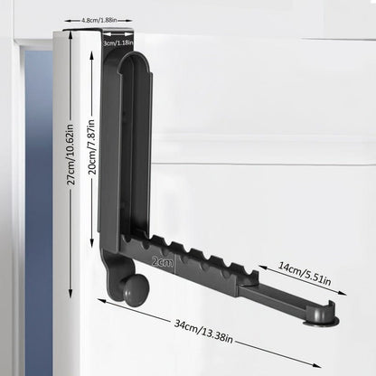 Support vêtements pliable suspendu mur Argenté