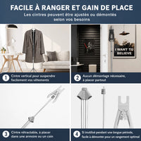 Support de Repassage pour défroisser à Vapeur portable ajustable