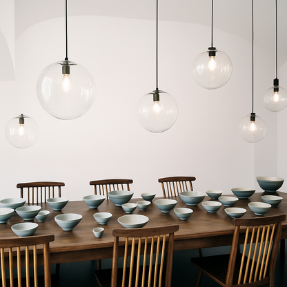 Suspension design boule en verre ONIRA