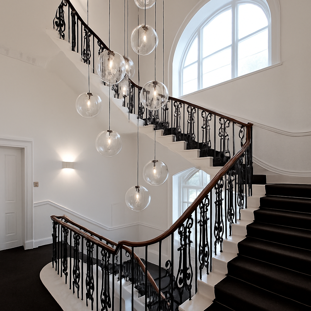 Suspension design boule en verre ONIRA