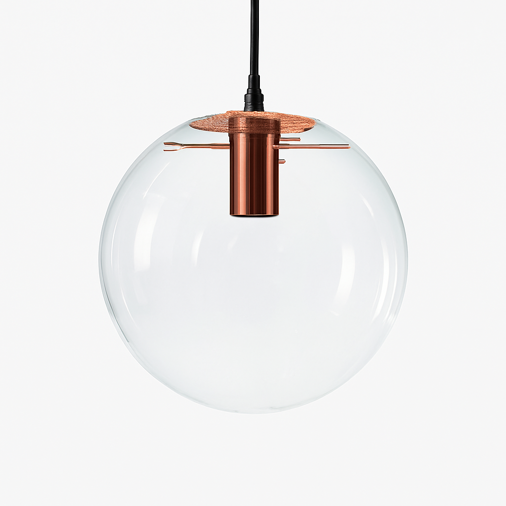Suspension design boule en verre ONIRA