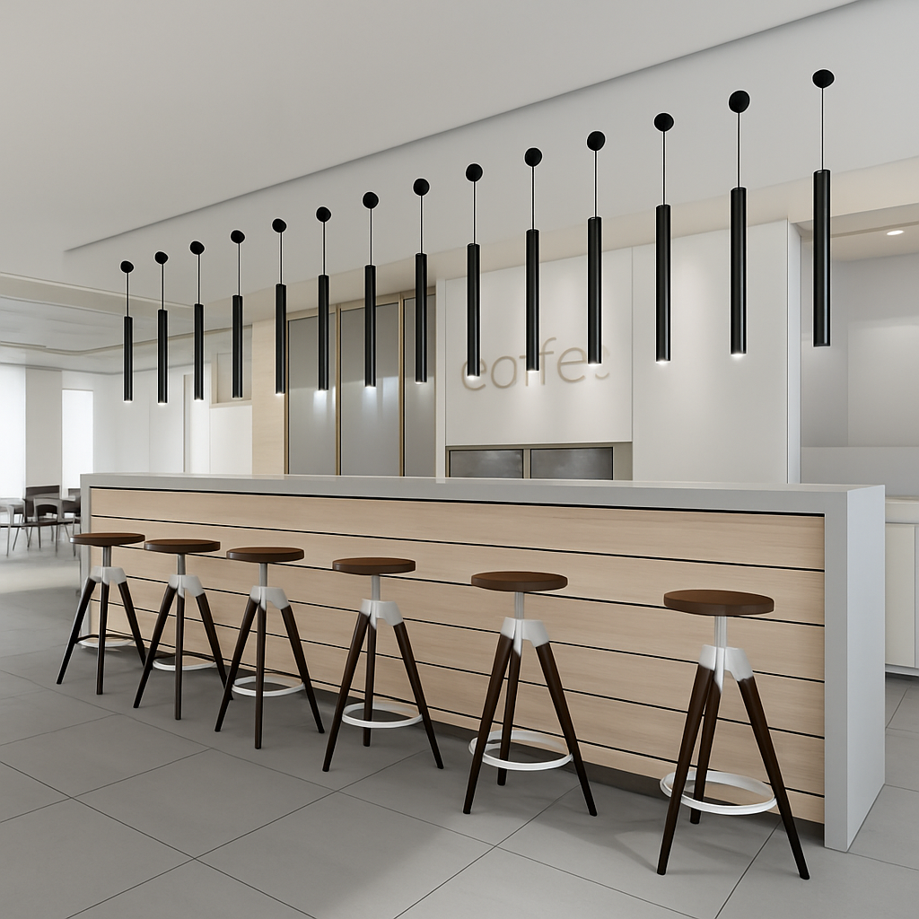 Suspension design cylindrique LED CANNA