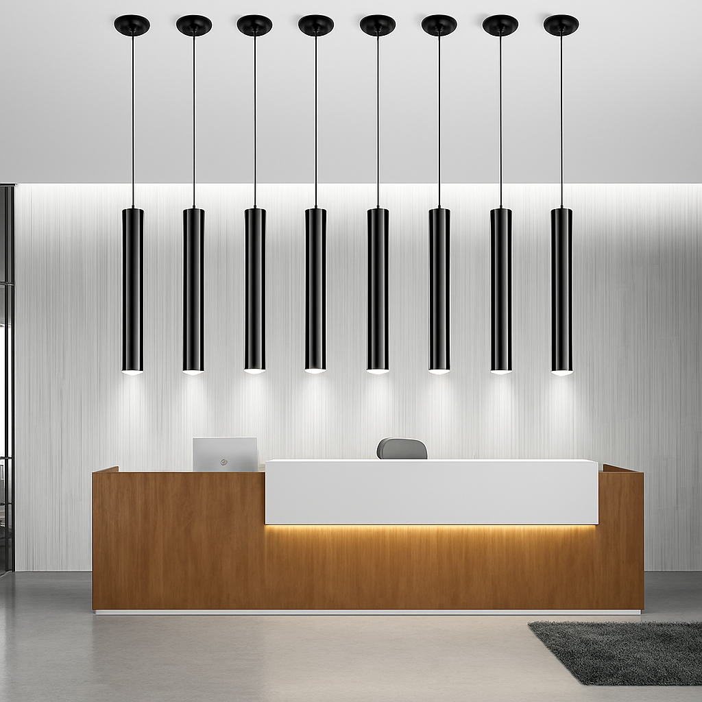 Suspension design cylindrique LED CANNA