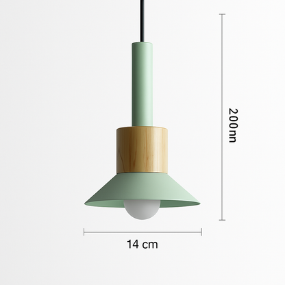 Suspension design bois et métal formes variées TELAIO
