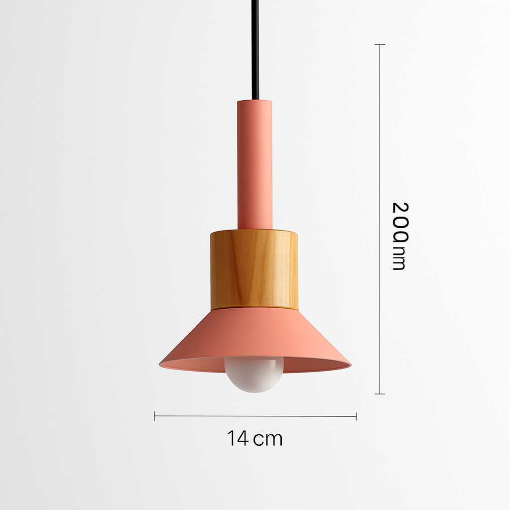 Suspension design bois et métal formes variées TELAIO