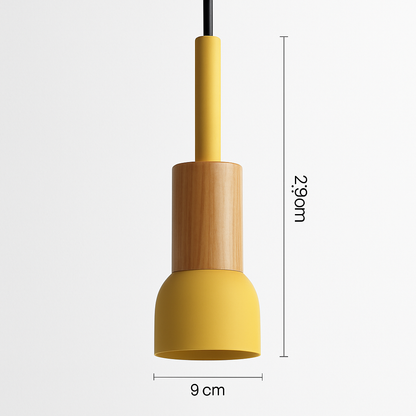 Suspension design bois et métal formes variées TELAIO