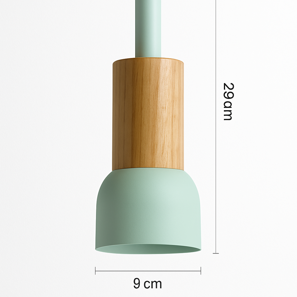 Suspension design bois et métal formes variées TELAIO