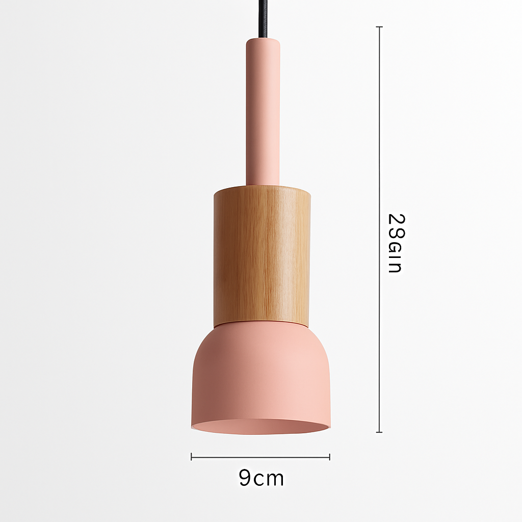 Suspension design bois et métal formes variées TELAIO