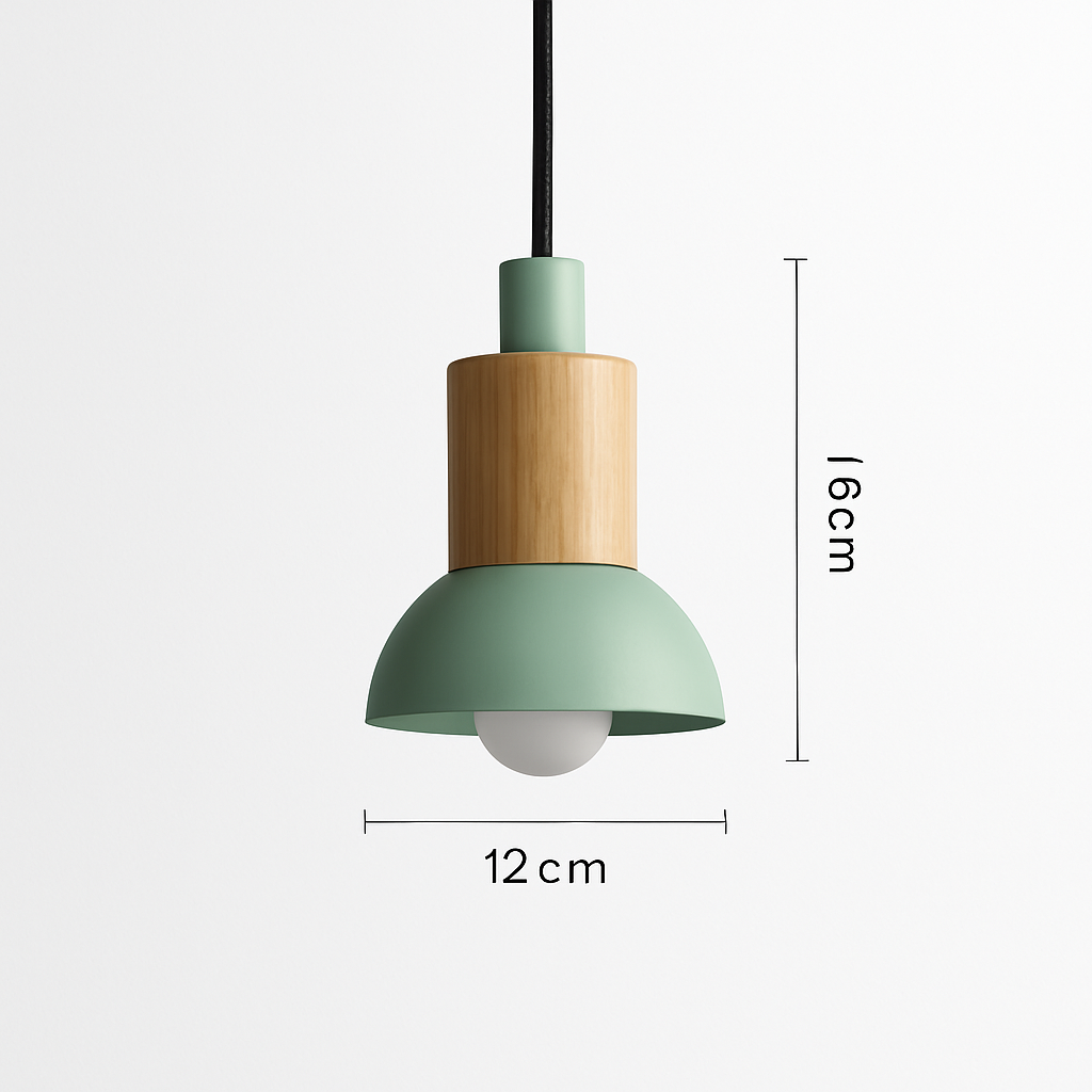 Suspension design bois et métal formes variées TELAIO