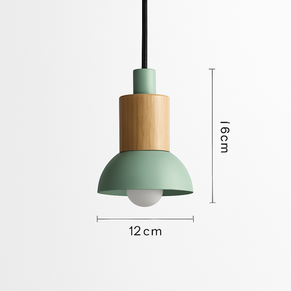 Suspension design bois et métal formes variées TELAIO