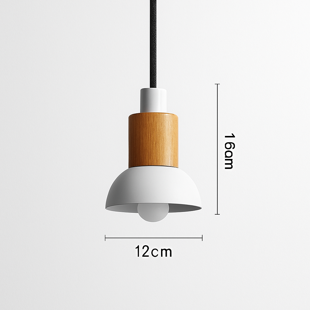 Suspension design bois et métal formes variées TELAIO