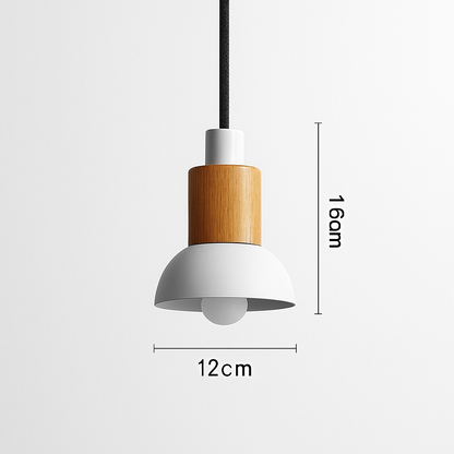 Suspension design bois et métal formes variées TELAIO