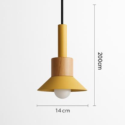 Suspension design bois et métal formes variées TELAIO