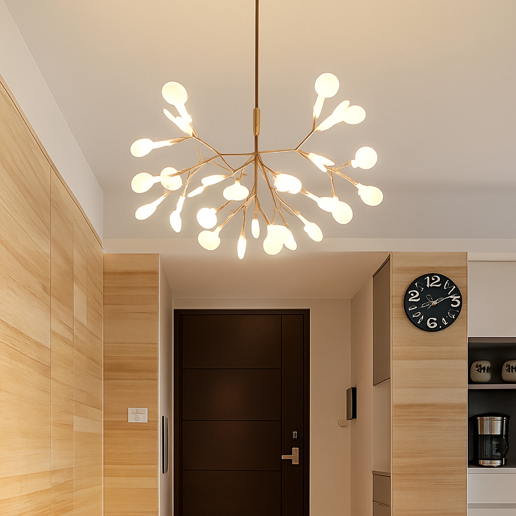 Suspension design moderne LED silhouette arbre RAMO