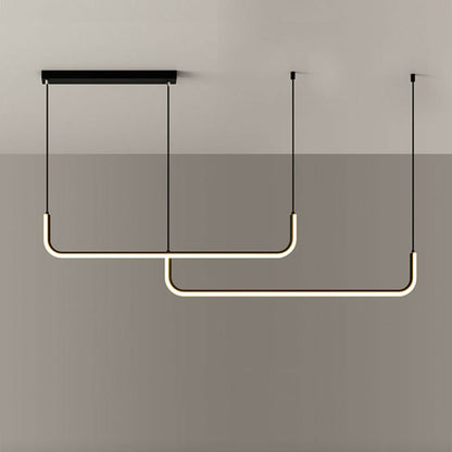 Suspension design moderne LED profil aluminium LAMA
