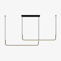 Suspension design moderne LED profil aluminium LAMA