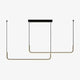 Suspension design moderne LED profil aluminium LAMA