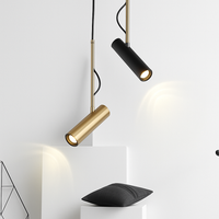 Suspension design spot orientable tige dorée ASTRA