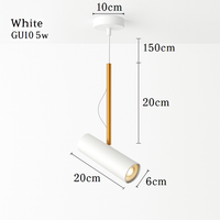 Suspension design spot orientable tige dorée ASTRA