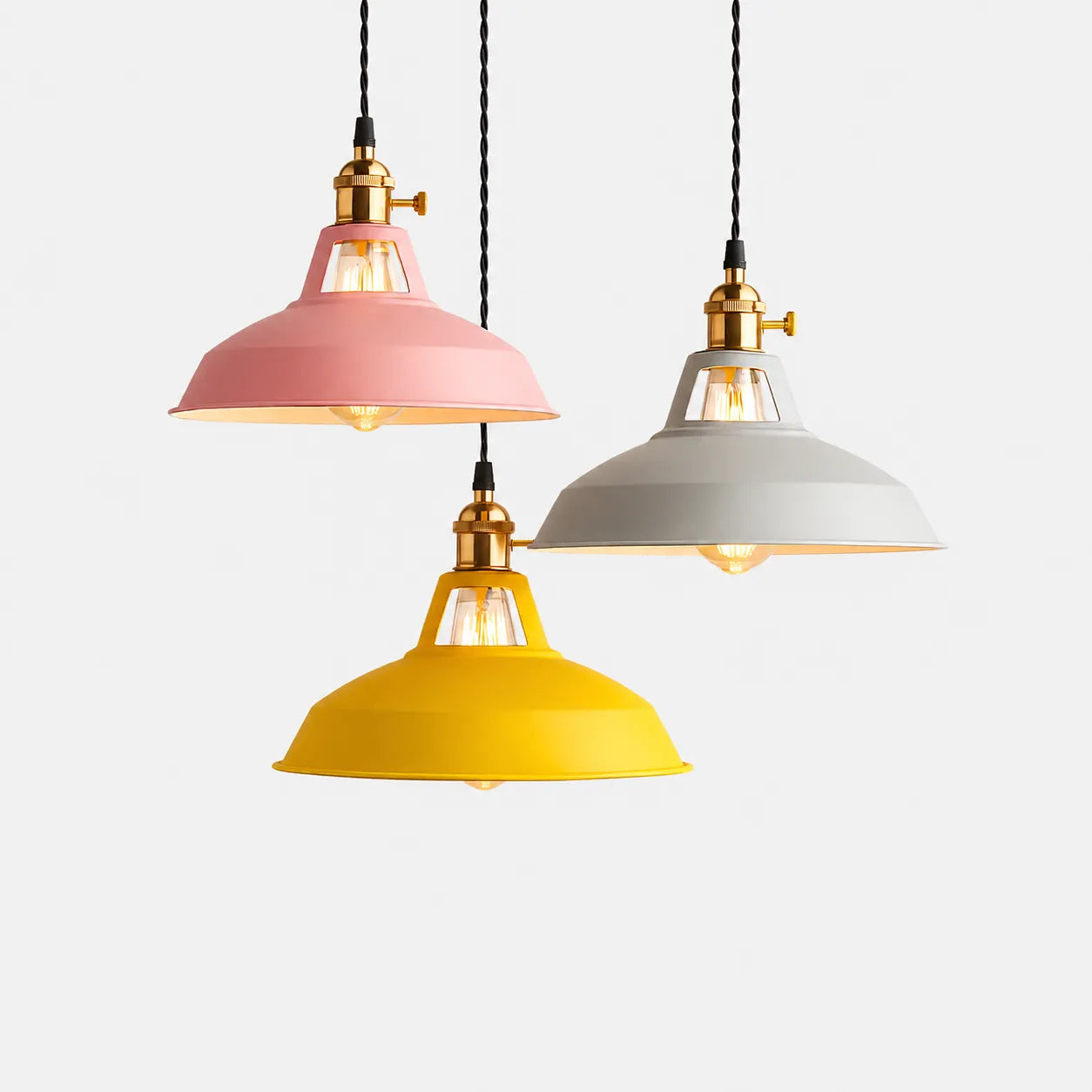 ZANCO - Suspension Industrielle Rétro, Teintes Pastel, Salon