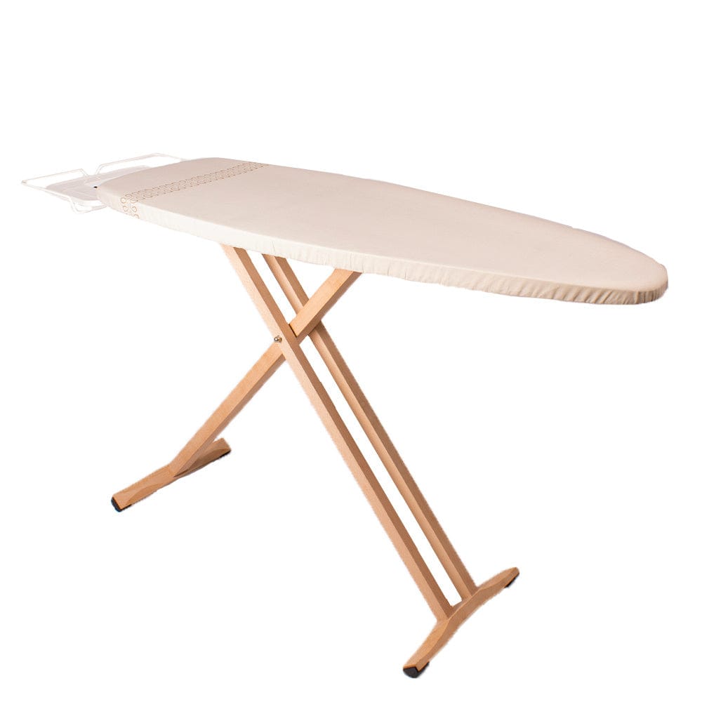 Table de repassage en bois robuste et ergonomique Support Blanc