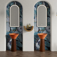 ONDA BOIS - Vasque totem sur pied sculptural