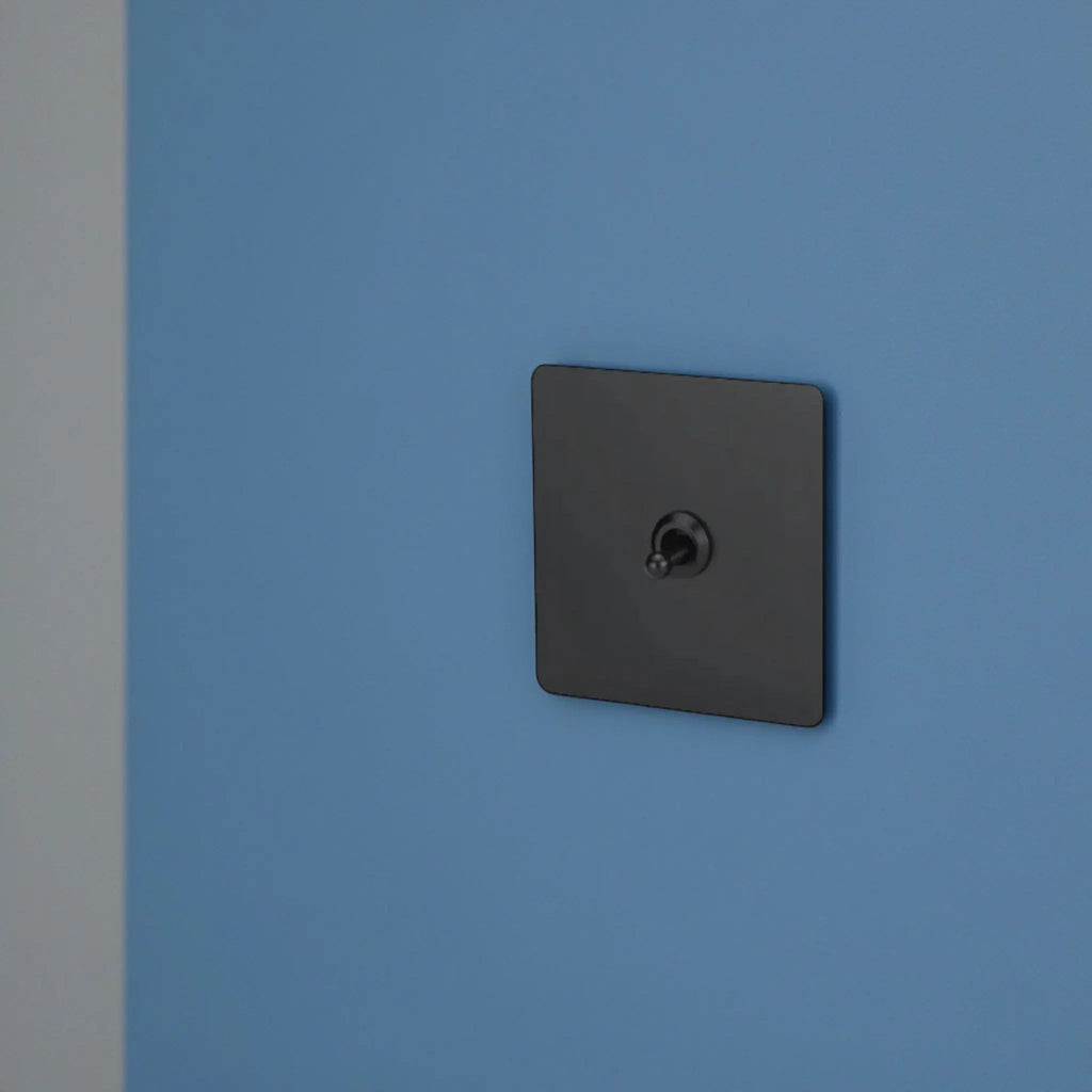 interrupteur va-et-vient simple noir mat