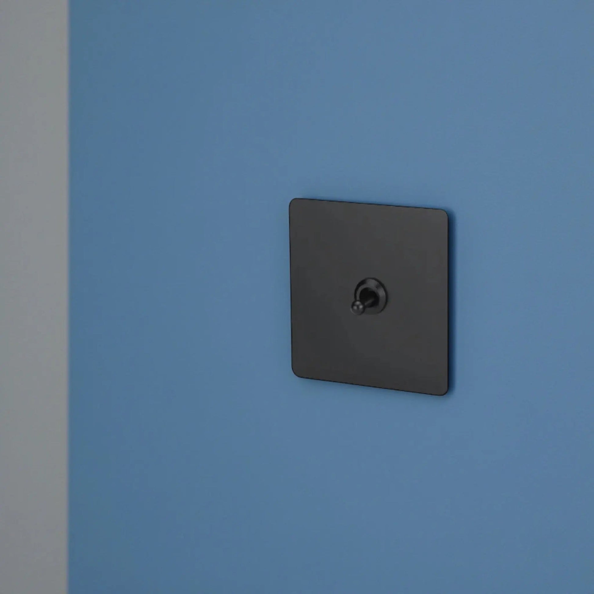interrupteur va-et-vient simple noir mat