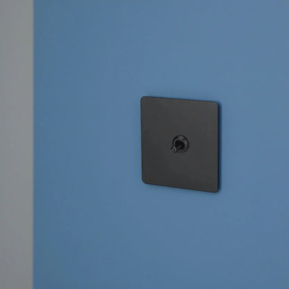 interrupteur va-et-vient simple noir mat