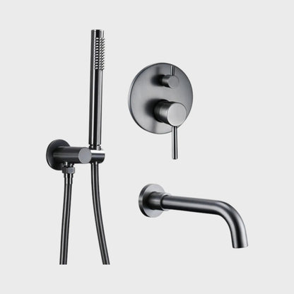 Mitigeur de bain thermostatique encastré anthracite