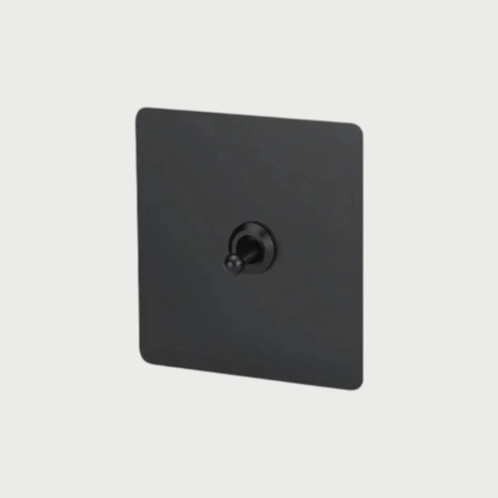 interrupteur va-et-vient simple noir mat