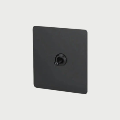 interrupteur va-et-vient simple noir mat