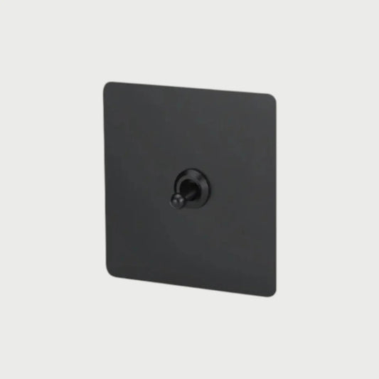interrupteur va-et-vient simple noir mat
