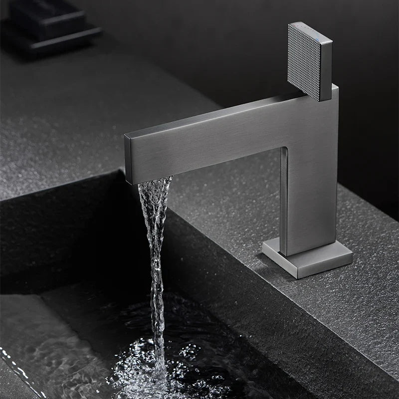 Crisocolla Mitigeur de Lavabo Monotrou Moleté, 4 Finitions