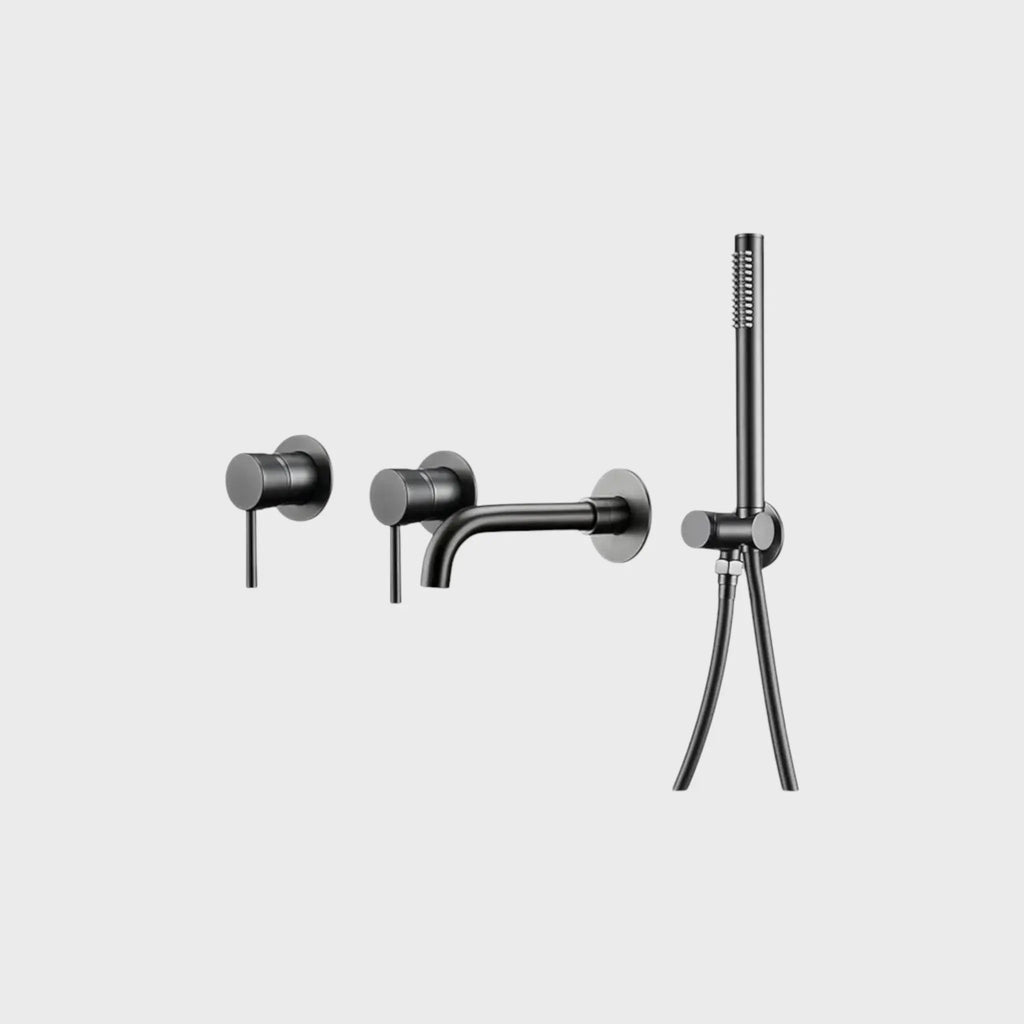 Pack mitigeur de bain à encastrer anthracite