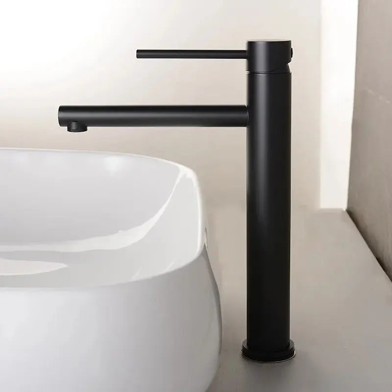 Mitigeur de lavabo haut noir
