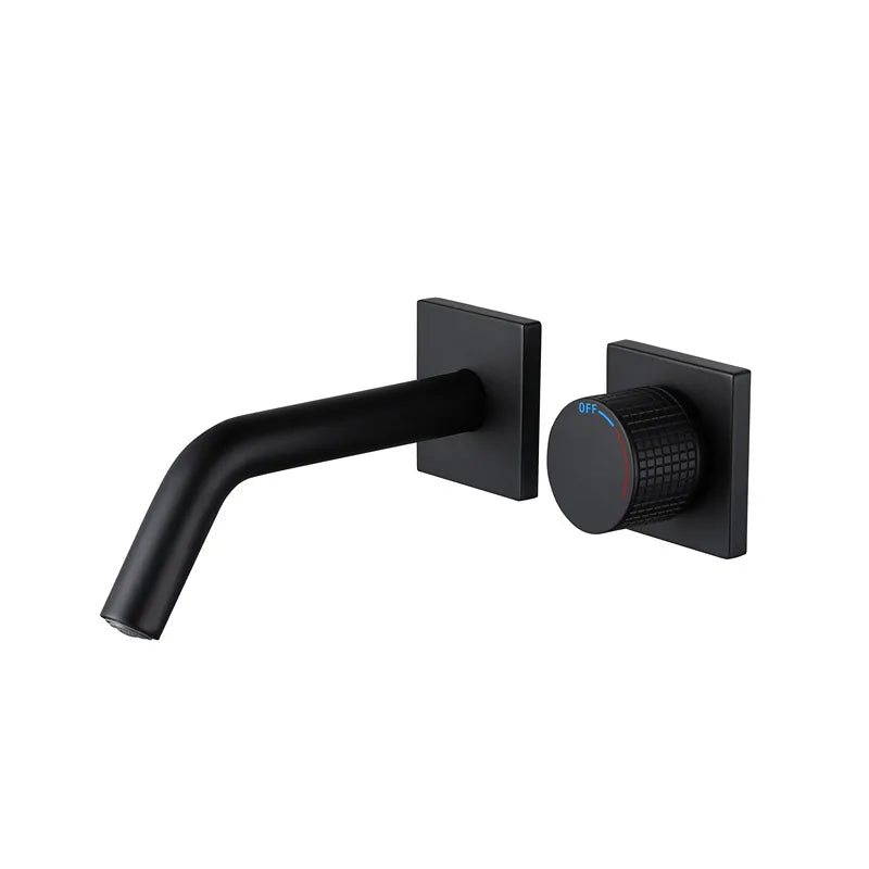Cassiterite Robinet de Lavabo Mural Moleté, 4 Finitions