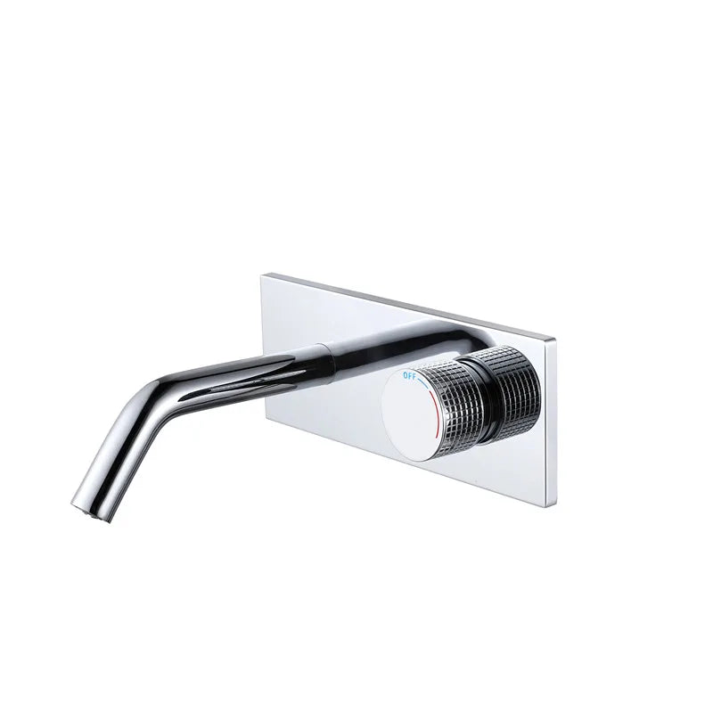 Cassiterite Robinet de Lavabo Mural Moleté, 4 Finitions