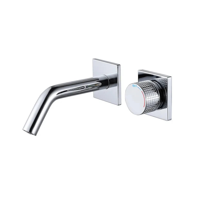 Cassiterite Robinet de Lavabo Mural Moleté, 4 Finitions