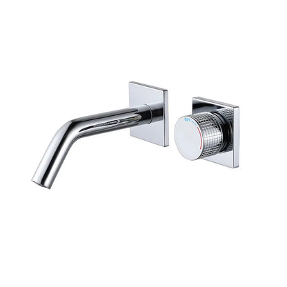Cassiterite Robinet de Lavabo Mural Moleté, 4 Finitions