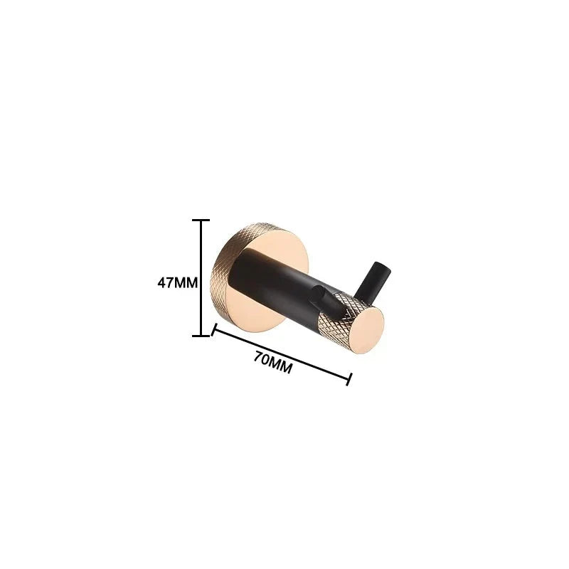 Patère moletée simple ou double