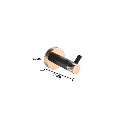 Patère moletée simple ou double