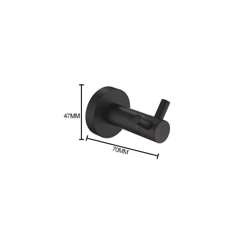 Patère moletée simple ou double