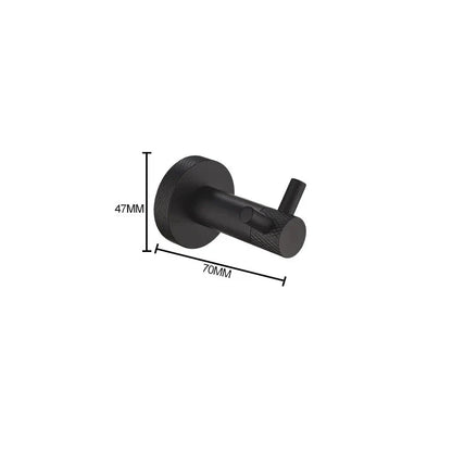 Patère moletée simple ou double