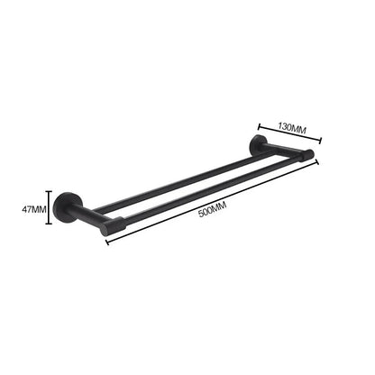 Barre de serviette moletée simple ou double