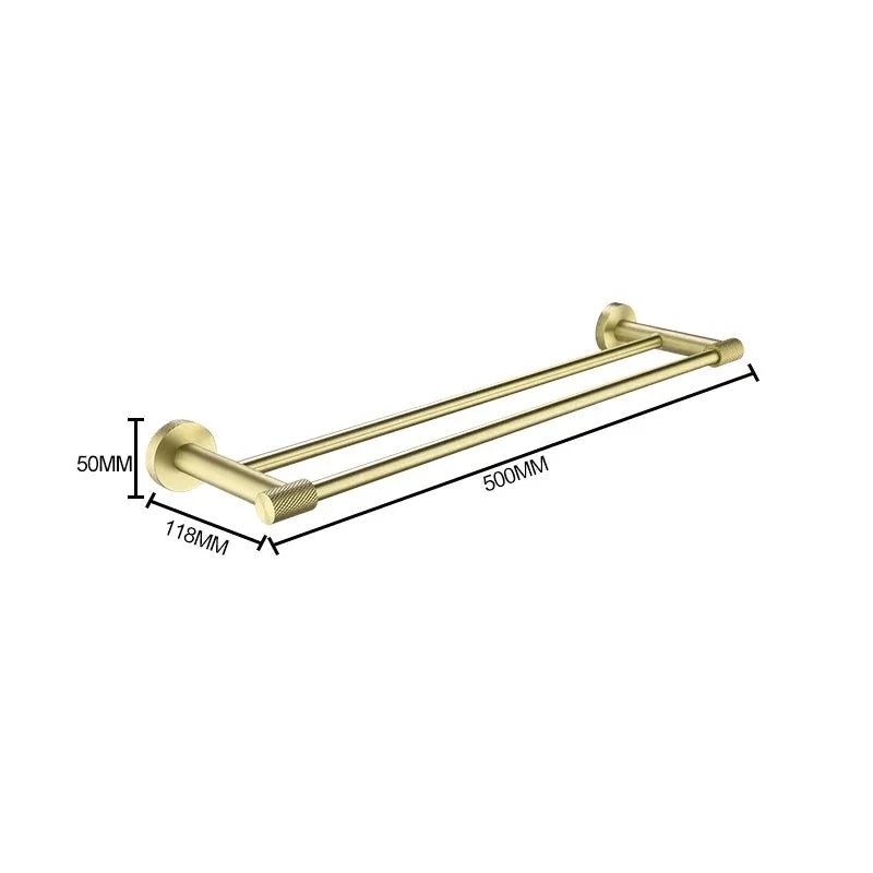 Barre de serviette moletée simple ou double