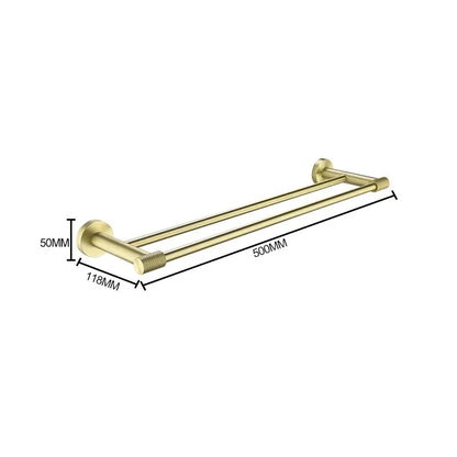 Barre de serviette moletée simple ou double