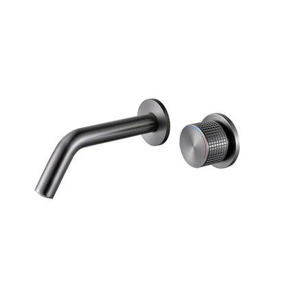 Cassiterite Robinet de Lavabo Mural Moleté, 4 Finitions