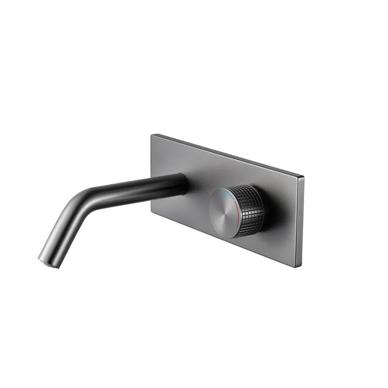 Cassiterite Robinet de Lavabo Mural Moleté, 4 Finitions